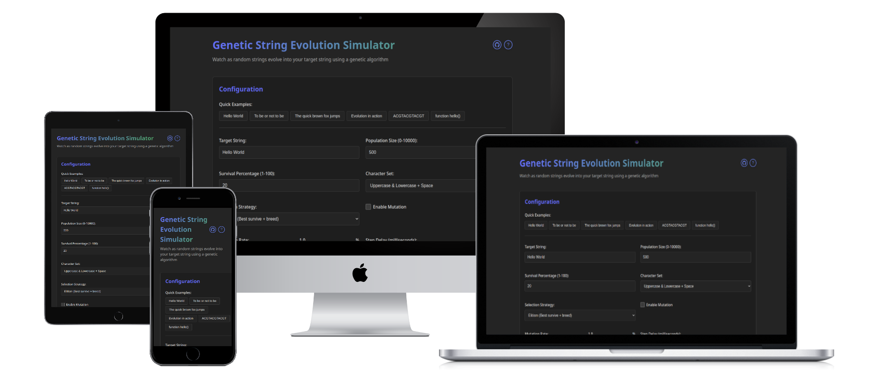 Genetic String Website